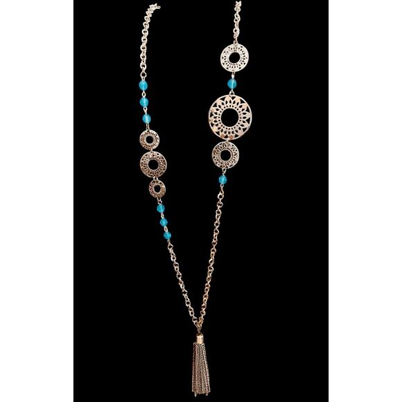 NWT Lisa e long tassel pendant necklace - Picture 1 of 6